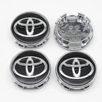 4pcs 57mm+62mm Car Tyre Wheel Center Hub Cap Badge For Toyota C-hr Prado Rav4 Yaris Hilux Prius Avensis Corolla Camry crown