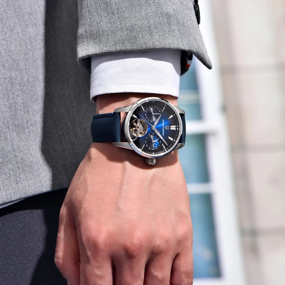 Pagani Design New Men's Automatic Mechanical Watch Tourbillon Clock Sapphire Stainless Steel Men's Military Watch