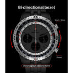 BERNY Chronograph Watches for Men Aviation Multifunction Quartz Men's Watch Date Sapphire Super Luminous Luxury Wristwatch