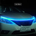 Dynamic Car LED Hood Light 12V Daytime Running Light Start-scan Engine Guide Light Waterproof Decorative Ambient Light Strip