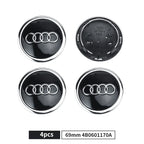 4pcs 60/61/68/69mm Car Wheel Center Hub Cap Rim Cover Car Goods For Audi B7 B5 B6 B8 B9 8P A3 A4 A5 A6 A7 A8 Q3 Q5 Q7 Q8 A1 8V