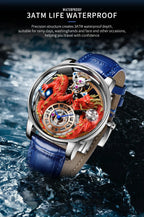 PINDU Design 2025 NEW Men Watch Diamond TourbillionTop Brand Luxury Astronomia Quartz Watch Men sapphire glass waterproof Watch
