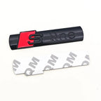 3D Metal Logo Sline Emblem Car Fender Side Sticker Front Grill Badge For Audi A3 A4 A5 A6 A7 S3 S4 S5 S6 TT S Line Accessories