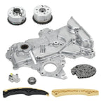 213502B701 243212B620 Timing Chain Kit+VVT Gear+Oil Pump Cover 244202B611 244312B620 For Hyundai Veloster Elantra Kia 12-21