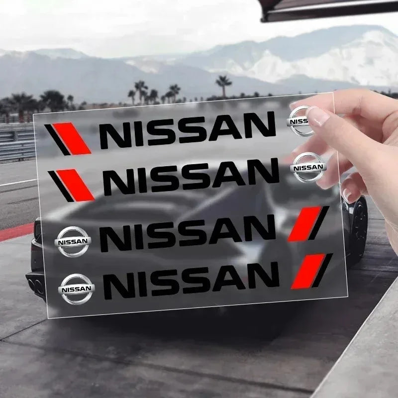 4PCS Car Styling Door Handle Decoration Stickers Decals For Nissan J10 X-Trail Qashqai Juke Leaf Micra NOTE Patrol Gadgets