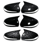 For Mercedes Benz C GLC S E Class W205 X253 W222 W213 W238 carbon Black Side Rearview Mirror Cover Caps Shell LHD RHD