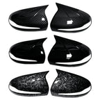 For Mercedes Benz C GLC S E Class W205 X253 W222 W213 W238 carbon Black Side Rearview Mirror Cover Caps Shell LHD RHD
