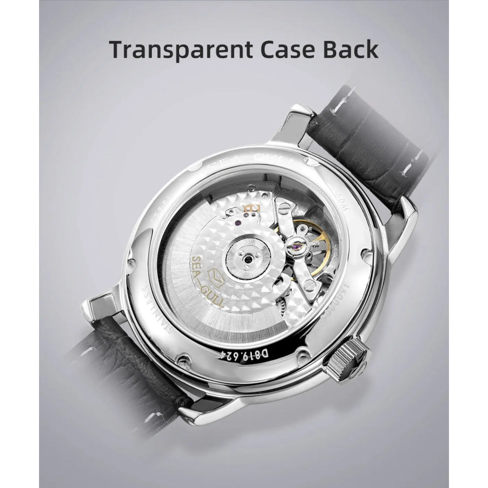 SEAGULL Luxury Watch Business Waterproof Male Clock Date Stainless Steel Mechanical Watch Men Watch reloj hombre 2023 D819.622