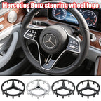 52mm 57mm Pins Sticker Car Steering Wheel Emblem Badge For Mercedes C E S Class CLA CLS W212 W205 W204 Styling Accessories Trim