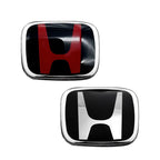 Car Steering Wheel Emblem H-Sticker For Honda Civic Accord City CRV Jade Fit Odyssey Hybrid Red Black Blue Interior Modification