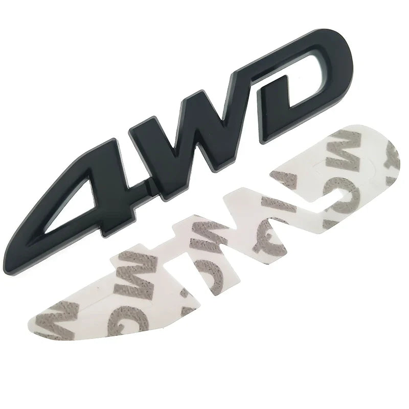 4WD Metal Sticker 3D Chrome Emblem 4X4 Badge Decal Car Styling for Honda CRV Accord Civic Suzuki Grand Vitara Swift SX4 Sticker