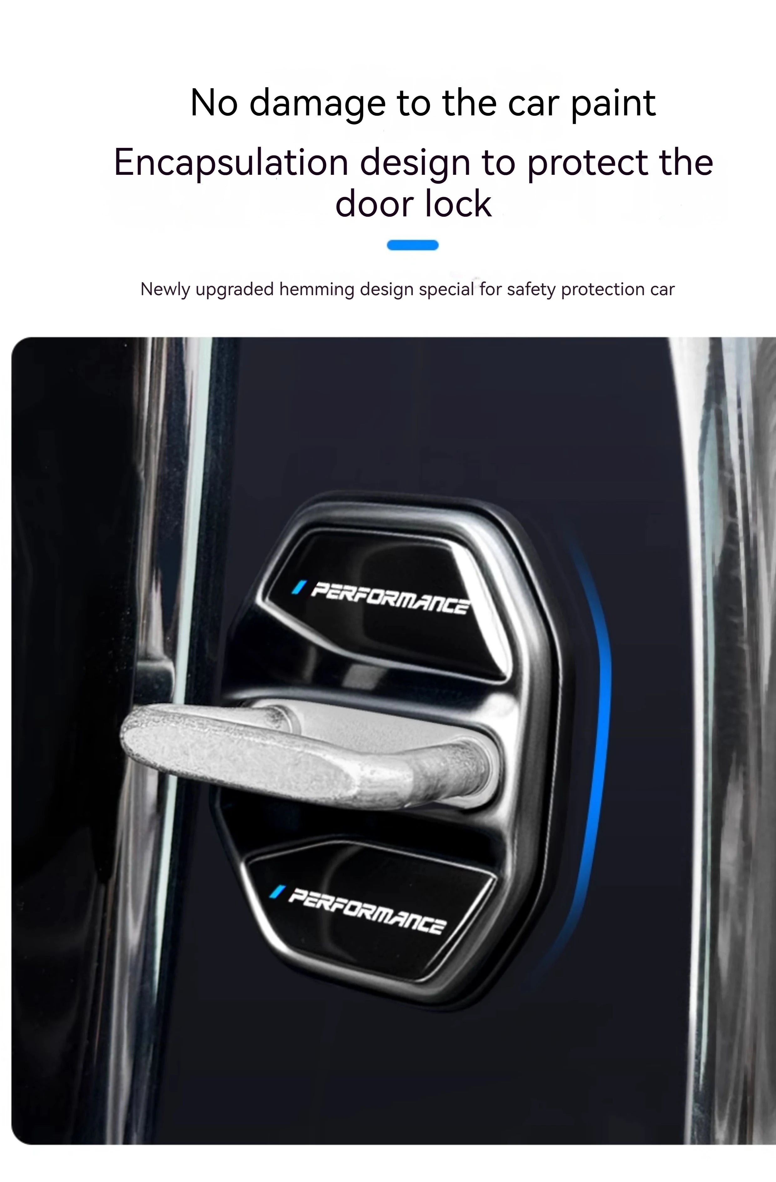 4pcs Car Door Lock Cover For BMW3 5Series X1X3X4X5 G01 G20 G32 F48 G45 G02 F15 G05 G07 G60 Anti Rust Protective Trim accessories