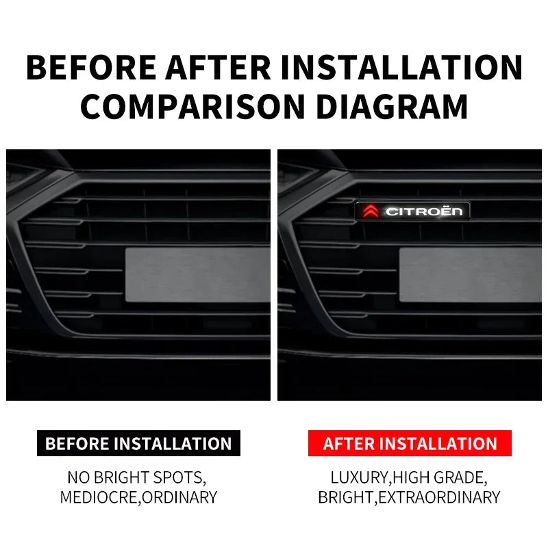 Car LED small light decorative light grille refitted haze warning light For Citroen C3 C4 X7 Xsara Picasso Crosser JUMPY NEMO