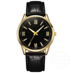 Luxury Minimalist Watch for Men Leather Ultra Thin Band Leather Man Business Wristwatches Casual Quartz Watches Reloj Hombre