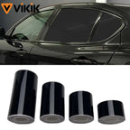 3/5/7/10CM Black Glossy Vinyl Stripes Car Tape Waterproof Window Trim Film for Hood Roof Pillar