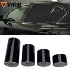 3/5/7/10CM Black Glossy Vinyl Stripes Car Tape Waterproof Window Trim Film for Hood Roof Pillar
