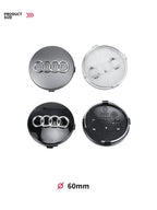 4pcs 60/61/68/69mm Car Wheel Center Hub Cap Rim Cover Car Goods For Audi B7 B5 B6 B8 B9 8P A3 A4 A5 A6 A7 A8 Q3 Q5 Q7 Q8 A1 8V