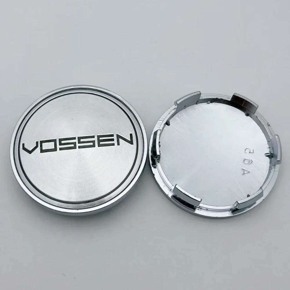4pcs 65MM 59MM Vossen Logo Emblem Badge Car Wheel Center Caps Wheel Hubcap Hub Center Dust Cover Replace Car Styling Accessories