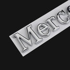 1pcs 3D ABS Car Badge Rear Trunk Body Sticker Emblem Decoration For Mercedes Benz AMG W108 W124 W126 W140 W205 W201
