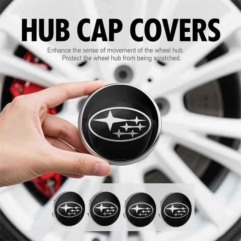 Car wheel hub emblem - Auto parts for vehicles For Subaru Forester impreza Outback Legacy Tribecacar WRC XV Car Accessories