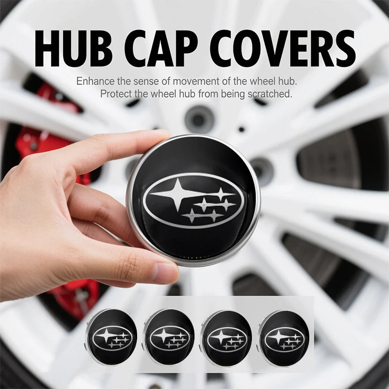 Car wheel hub emblem - Auto parts for vehicles For Subaru Forester impreza Outback Legacy Tribecacar WRC XV Car Accessories