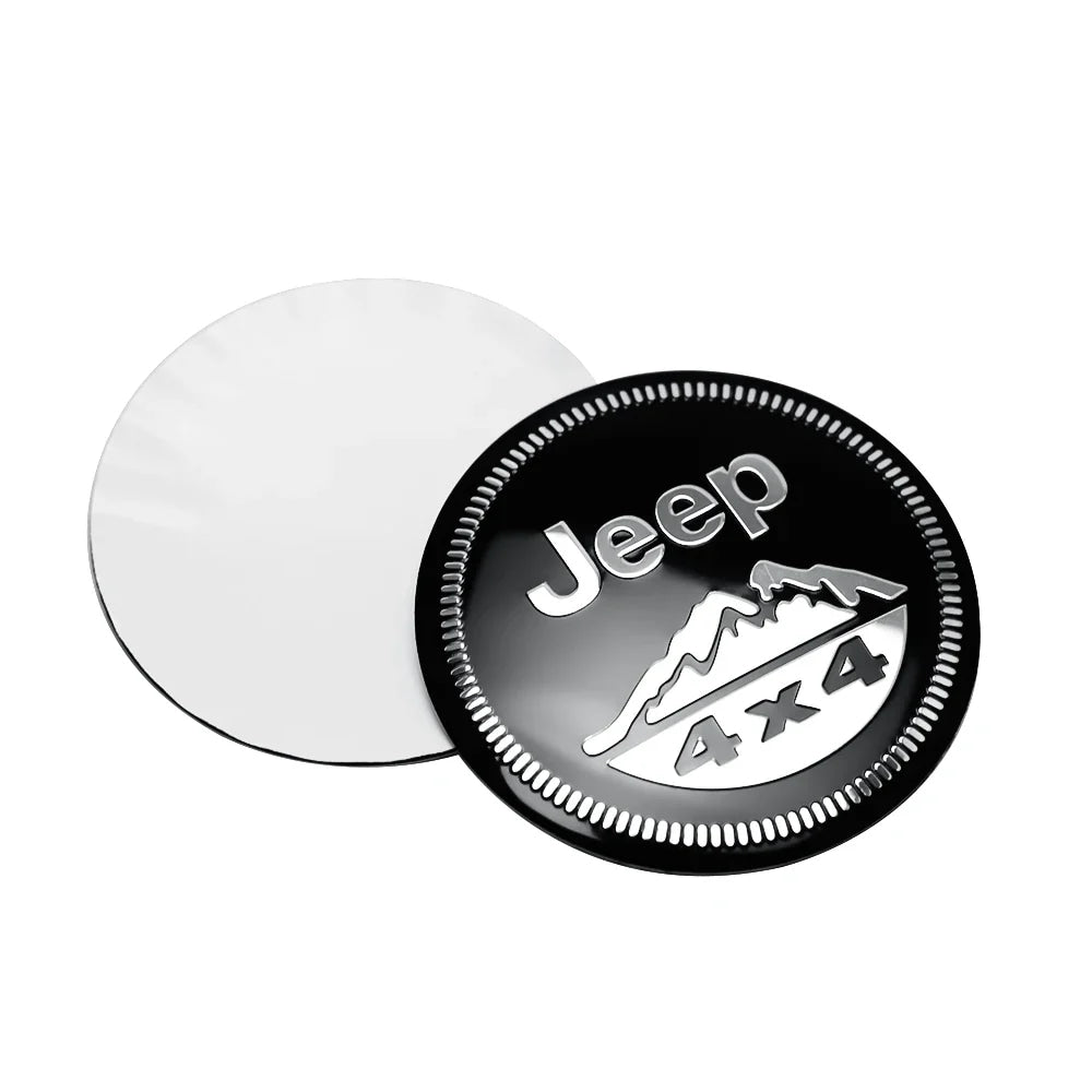 4pcs Car Styling Wheel Center Hub Caps Tire center Covers Hubcap For Jeep Grand Cherokee Wrangler JK Gladiator Compass Renegade