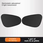 SEAMETAL 4-Layer Sun Shade Cover for Car Side Window Ultra-Light Electrostatic Curtains Sun Protection for Baby 99.9% UV Blocker