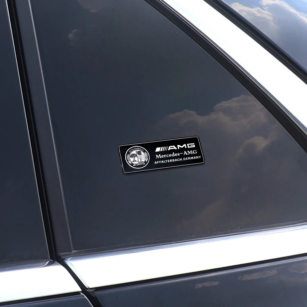 3D Aluminum Car Side Body Trunk Emblem Decoration Sticker For Mercedes Benz AMG Class GLK GLA CLA GLB W108 W447 W204 W205 Fortwo