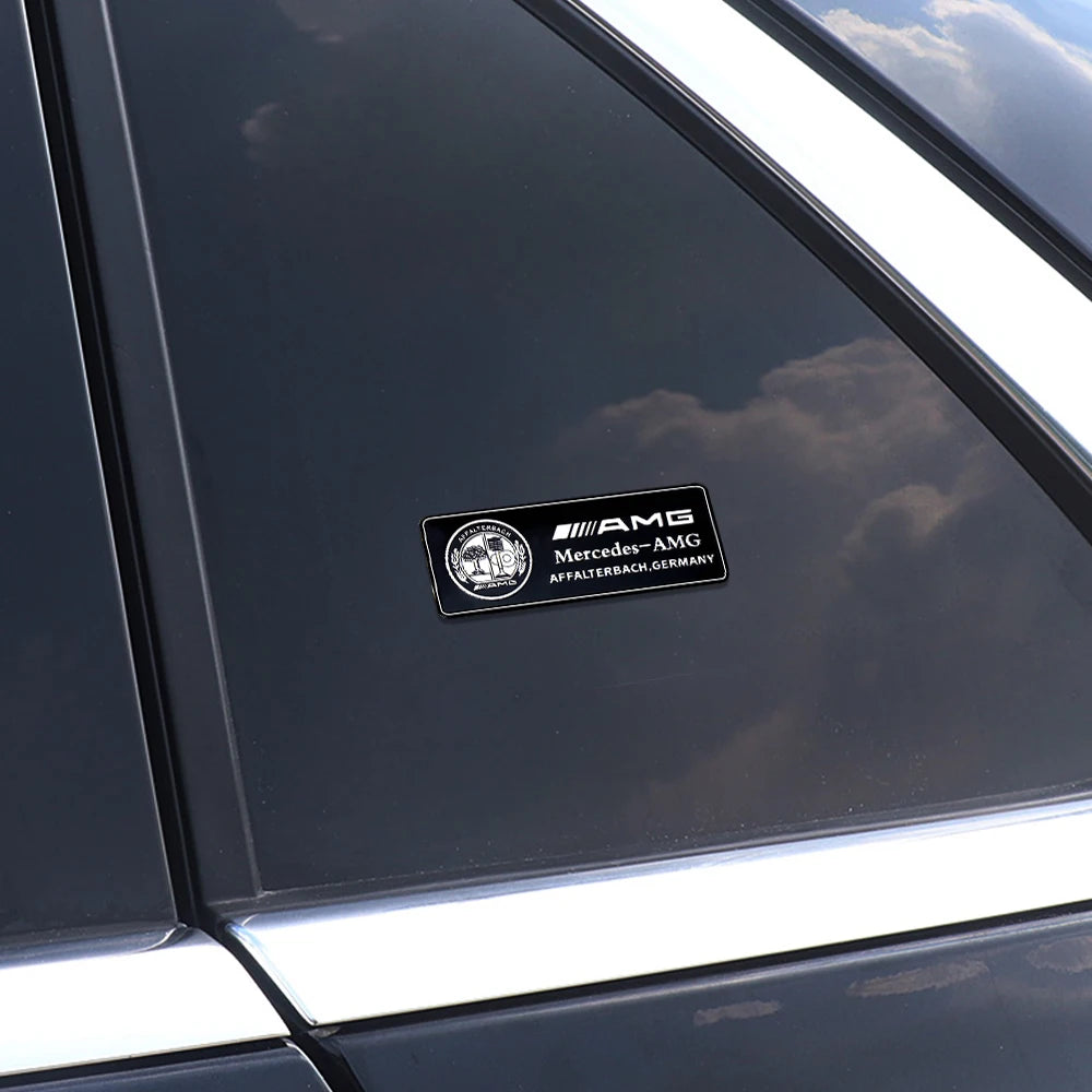3D Aluminum Car Side Body Trunk Emblem Decoration Sticker For Mercedes Benz AMG Class GLK GLA CLA GLB W108 W447 W204 W205 Fortwo