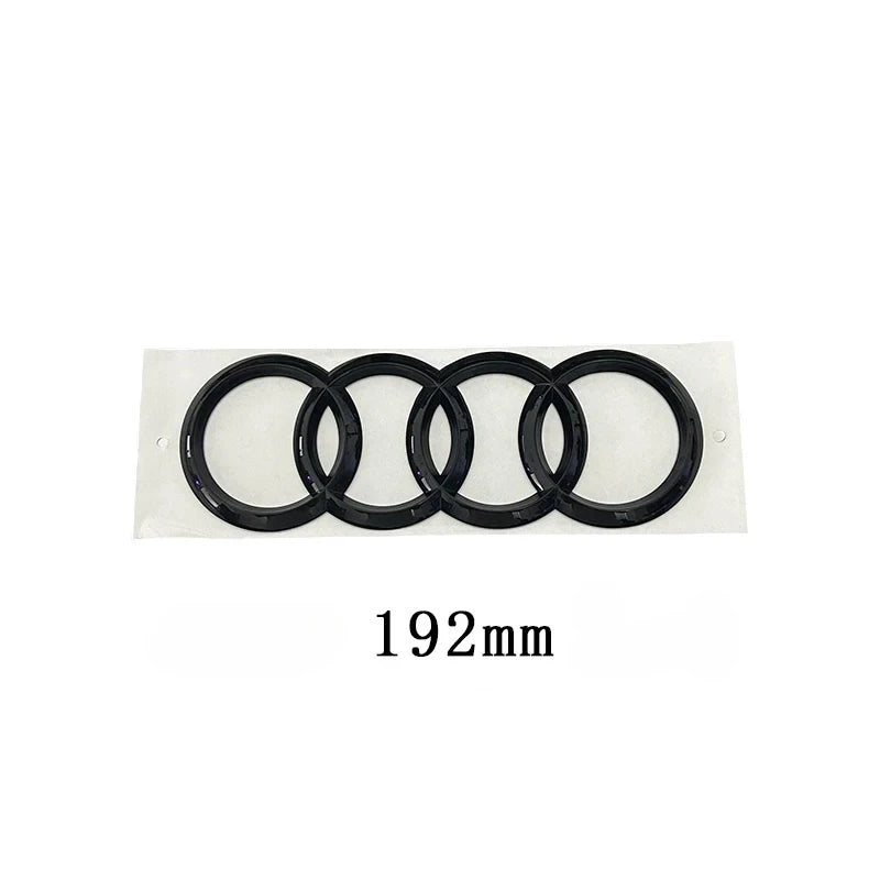 for Audi A5 2010-2019 2020-2024 2.0T S Line Quarrto Sticker 4Ring ABS 192mm 273mm 249mm Car Front Emblem Rear Trunk Decoration