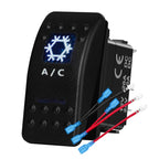 12v/24v Blue Led Light 5 Pin On Off SPST Rocker Switch 7 Pin On Off On ARB Carling Style Car Boat Waterproof Push Switch