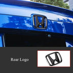 3Pcs Car Front Grille Rear Trunk Badge Steering Wheel Logo Sticker for Honda Accord Civic City XR-V CR-V Inspire Crider Envix