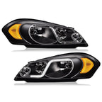 Led Drl Headlights Assembly Compatible with Chevy Monte Carlo 2006-2007/Chevy Impala 2006-2013/Chevy Impala Limited 2014-2016