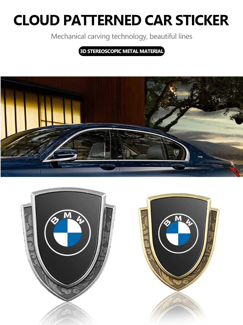 3D Auto Stickers Metal Logo Emblem Sticker Decal Car Styling For BMW M Performance Alpina M3 M5 M6 X1 X3 X4 X5 G20