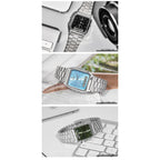 Casio Men's Watch Dual Display Screen Retro Style Personalized Dial Design Quartz Movement Water Resistant AQ-230A-
