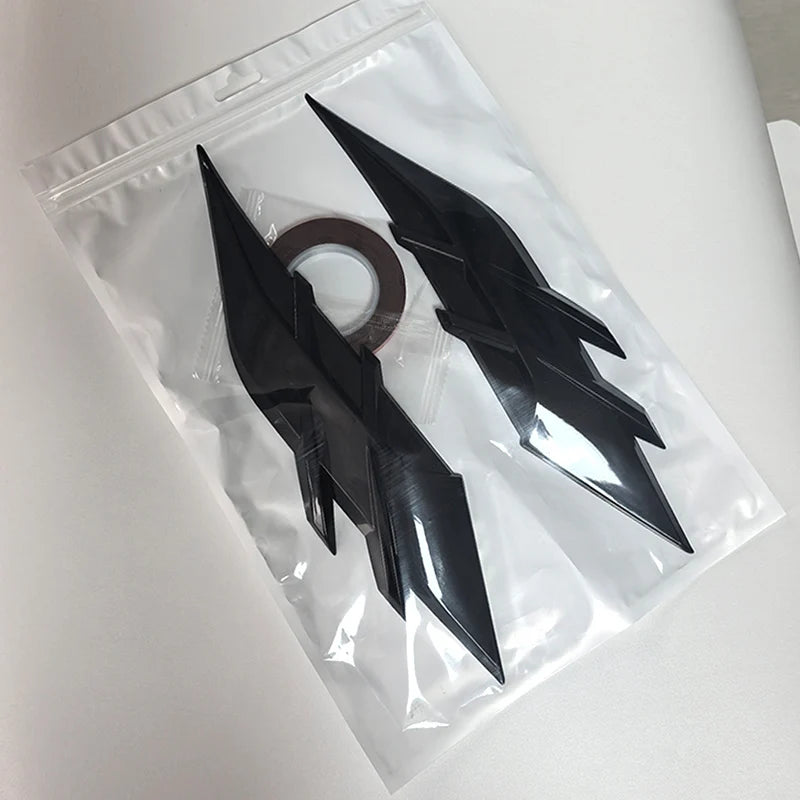 2PCS Auto Headlight Eyebrow Universal Car Lamp Cover Sticker Self-Adhesive Stripe Decal Decoration for Cars Bodys