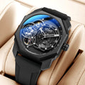 PAGANI DESIGNS Reloj mecánico para hombre, relojes deportivos automáticos de lujo para hombre, Reloj de pulsera resistente al agua de acero inoxidable, Relojes