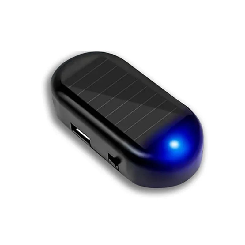SEAMETAL 1/2 Uds. Luz de alarma simulada alimentada por energía Solar, luz de seguridad falsa inalámbrica para coche, lámpara de advertencia, LED antirrobo intermitente