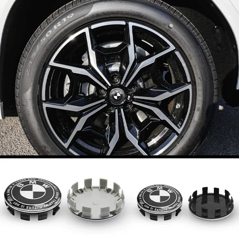4Pc 68mm 56mm Car Rim Cover Wheel Hub Center Caps Badge Emblem Accessories For BMW E90 E60 F18 E46 F30 F20 M2 M5 M3 E87 M4 X3 X5