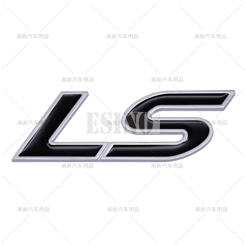 Car Styling 3D LS Car Metal Alloy Rear Trunk Fender Adhesive Badge Body Tailgate Displaceme Emblem For Cadillac CTS Escalade