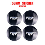 Ford Mustang ST Foose Accessorie 56MM Emblem Car Wheel Center Cap Sticker Decoration for Edge Fusion Shelby Explorer F150 Focus