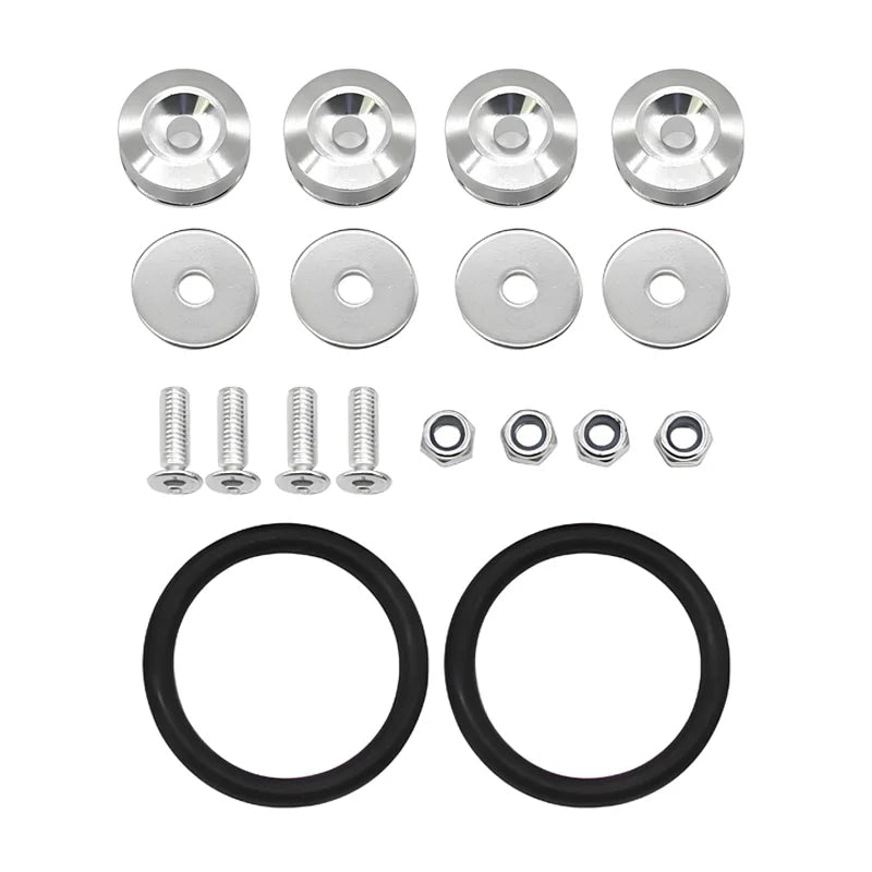 Multiple colors Universal Front Rear Bumper Trunk Quick Release Fastener Kit with Release Tabs and O-Ring For Racing Drifting