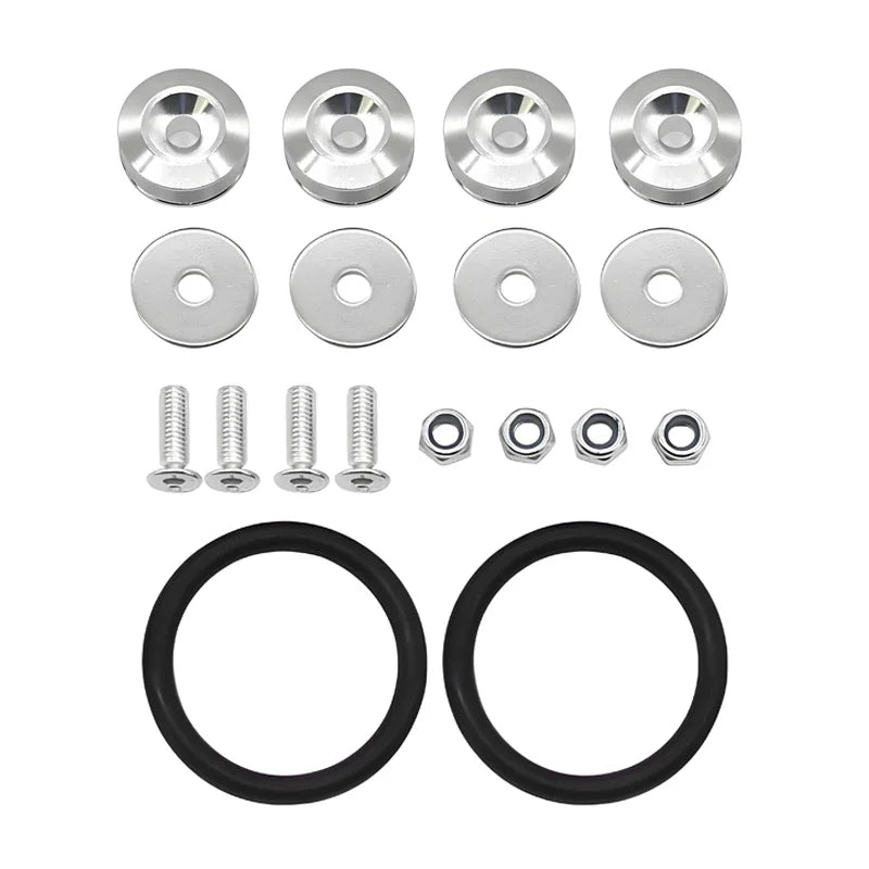 Multiple colors Universal Front Rear Bumper Trunk Quick Release Fastener Kit with Release Tabs and O-Ring For Racing Drifting