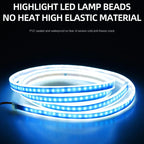 Dynamic Car LED Hood Light 12V Daytime Running Light Start-scan Engine Guide Light Waterproof Decorative Ambient Light Strip