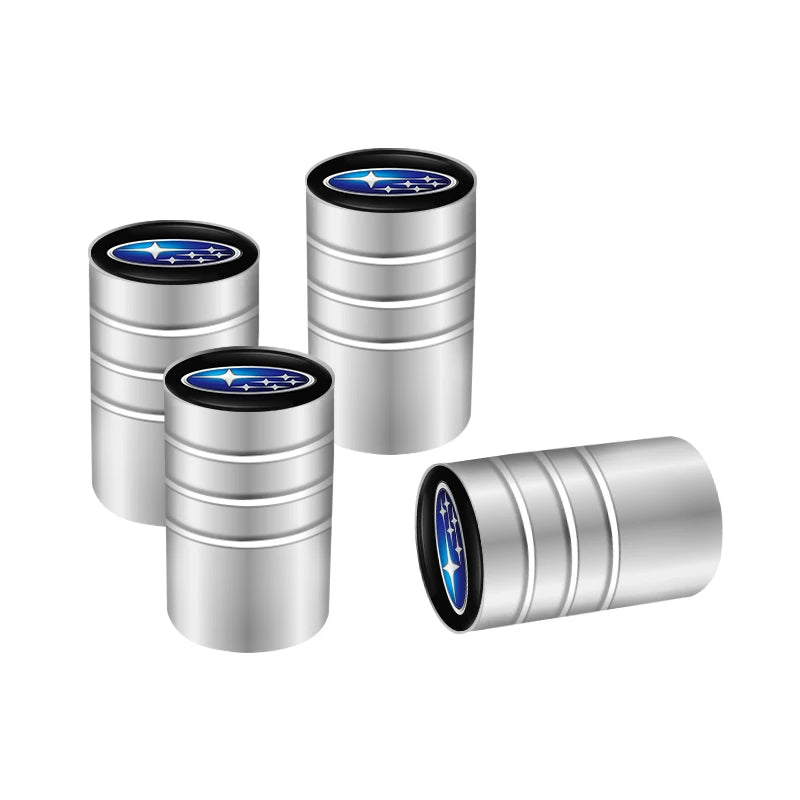 wheel tire Valve Cap Car+accessories Alloy For Subaru WRX STI Tribeca Crosstrek XV Forester BRZ Impreza Smart Outback stickers