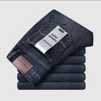 Wthinlee, Nuevos Jeans Casuales para Hombre, Corte Recto, Elásticos, Clásicos, Azules y Negros, Pantalones de Mezclilla para Trabajo, Ropa Masculina