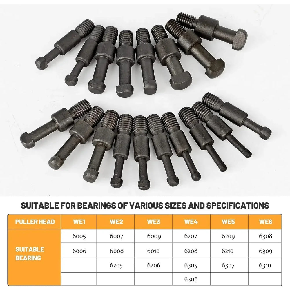 21 in1 Bearing Disassembly Puller Tool Inner Hole Removal Tool Three-jaw Puller Set