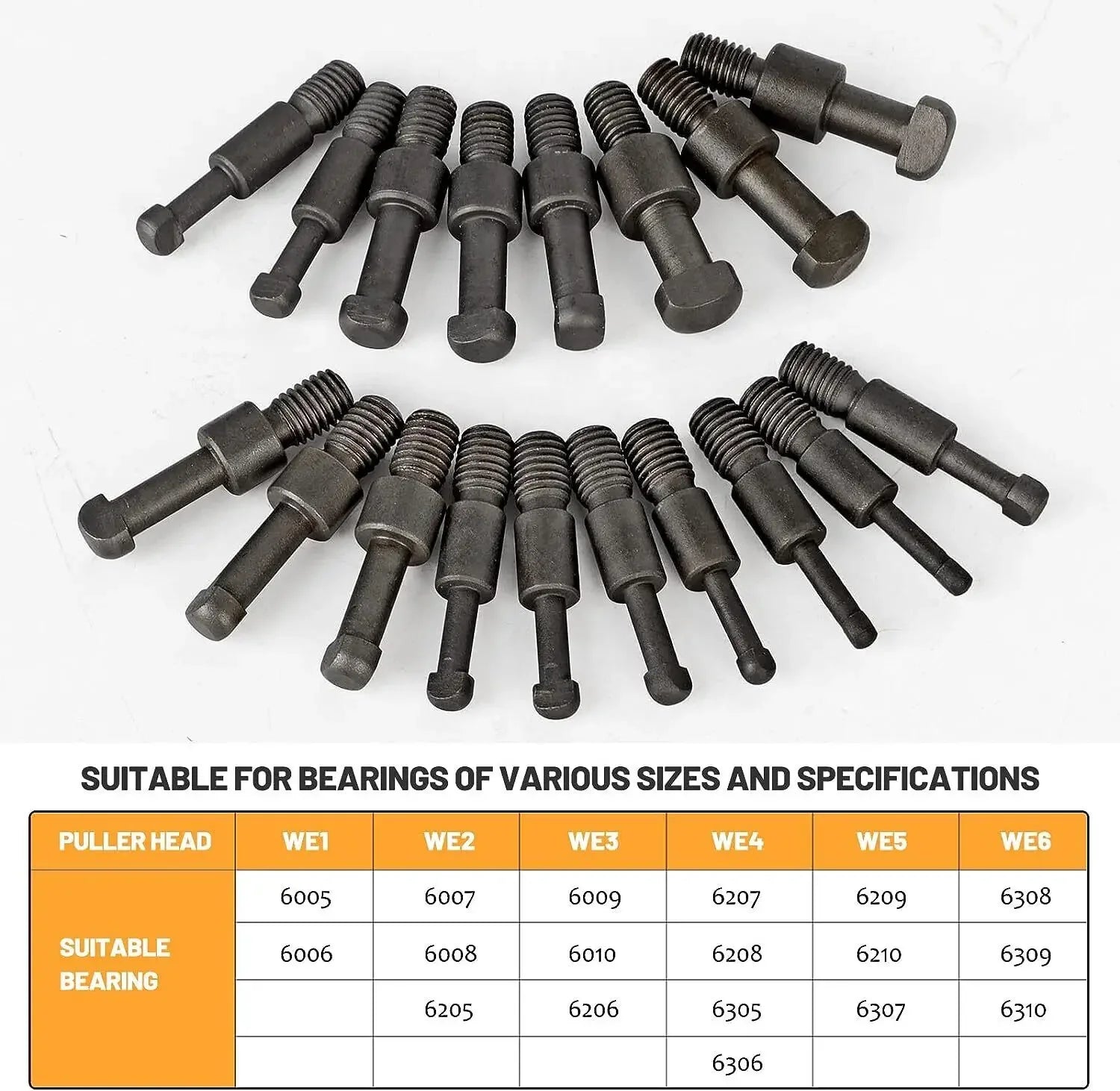 21 in1 Bearing Disassembly Puller Tool Inner Hole Removal Tool Three-jaw Puller Set