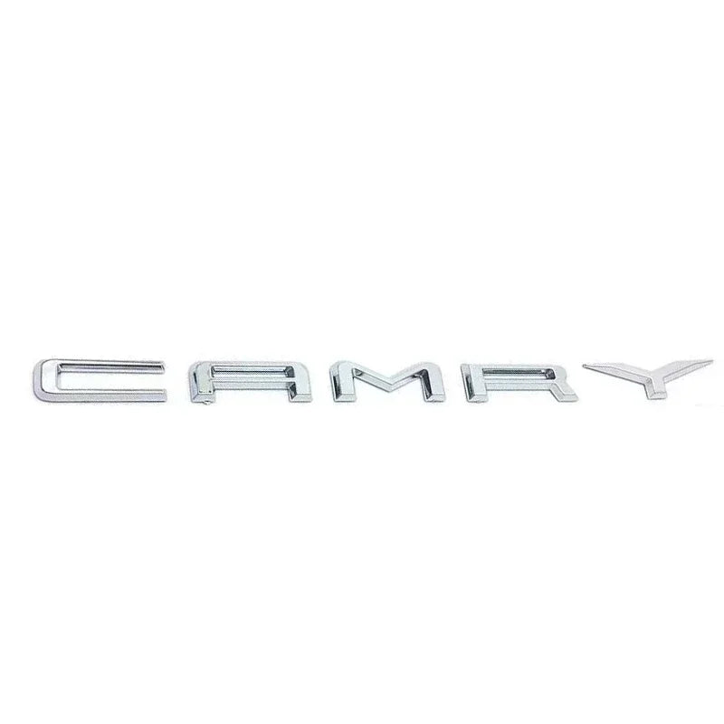NEW ABS Glossy Black Silver Car Body Trunk Emblem Sticker For  Toyota CAMRY Badge Auto Rear Letter Decal Exterior Accessories