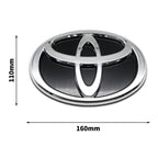 3D Car Logo Modified Car Logo Badges Front And Rear Logo Silver For Toyota Hybrid Series Prado Highlander Camry Corolla Styling